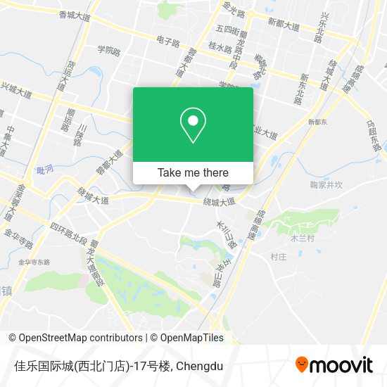 佳乐国际城(西北门店)-17号楼 map