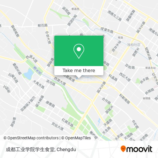 成都工业学院学生食堂 map