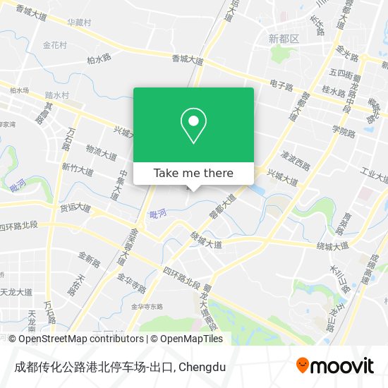 成都传化公路港北停车场-出口 map