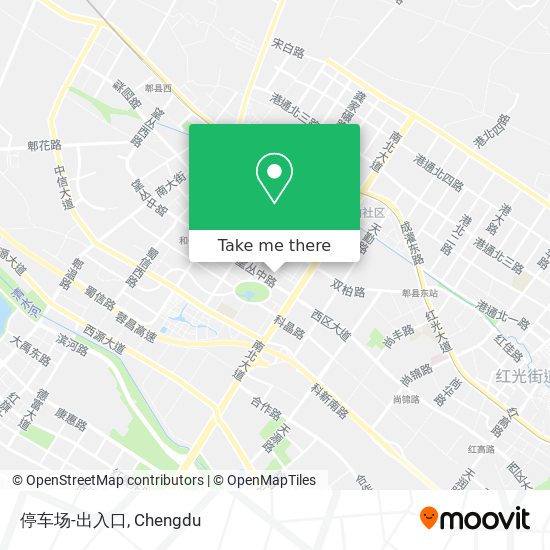 停车场-出入口 map