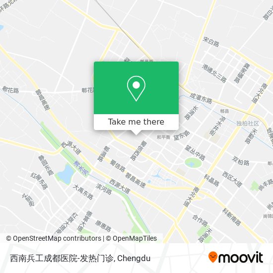西南兵工成都医院-发热门诊 map