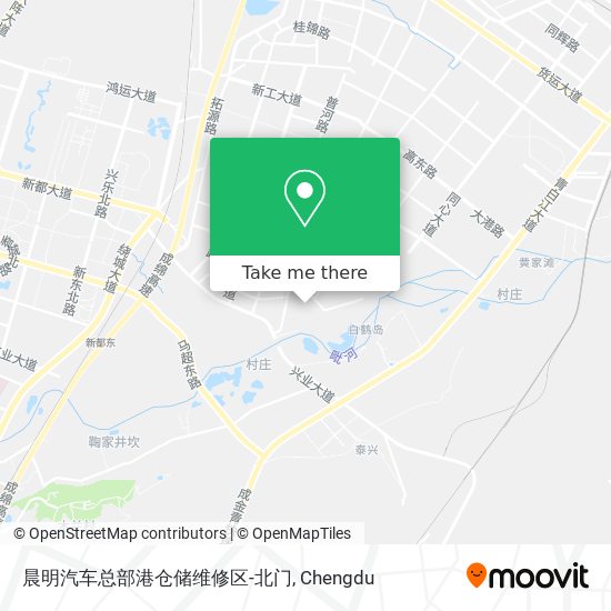 晨明汽车总部港仓储维修区-北门 map