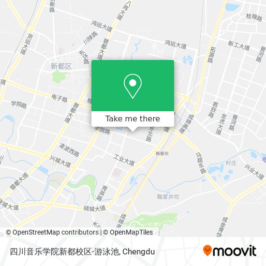 四川音乐学院新都校区-游泳池 map