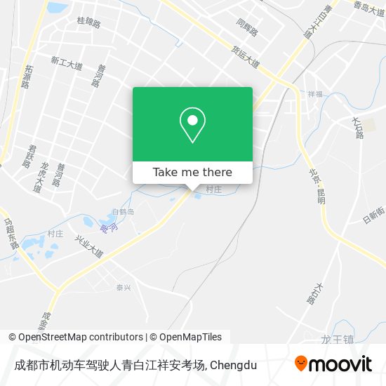 成都市机动车驾驶人青白江祥安考场 map