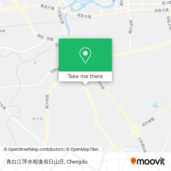 青白江萍水相逢假日山庄 map