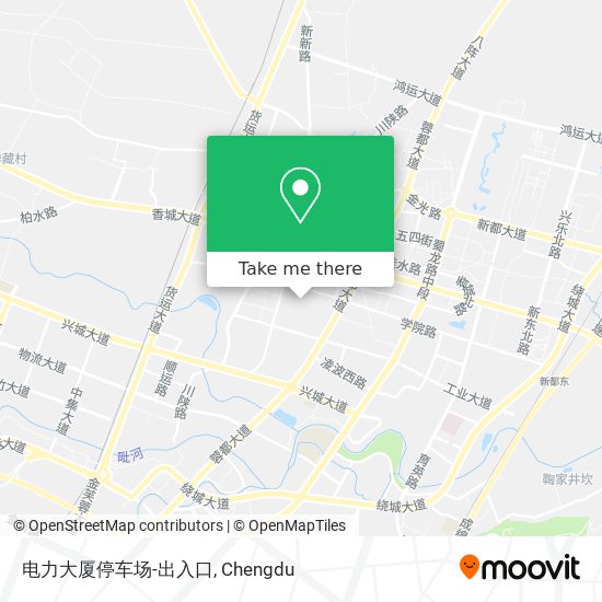 电力大厦停车场-出入口 map