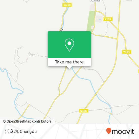活麻沟 map