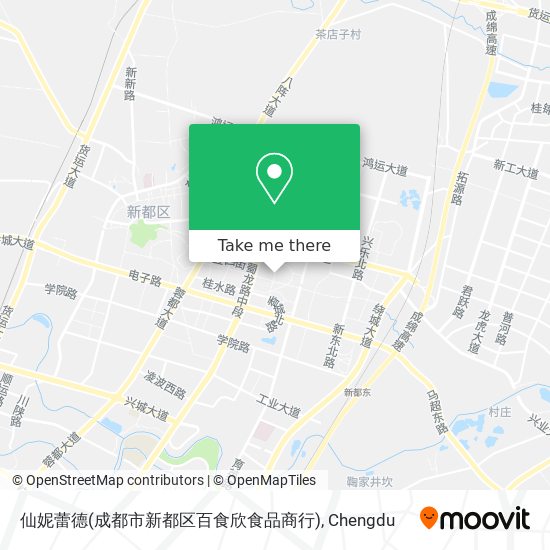 仙妮蕾德(成都市新都区百食欣食品商行) map