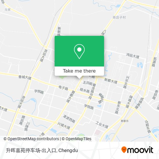 升晖嘉苑停车场-出入口 map