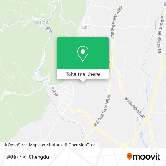 通顺小区 map
