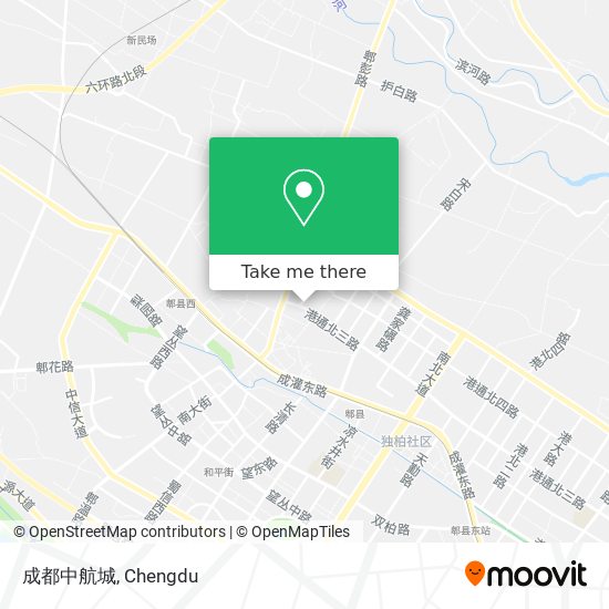 成都中航城 map