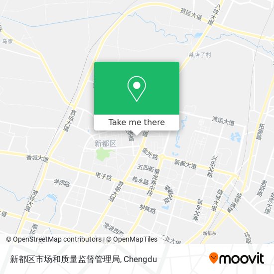 新都区市场和质量监督管理局 map