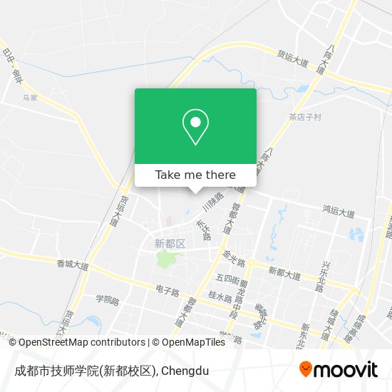成都市技师学院(新都校区) map