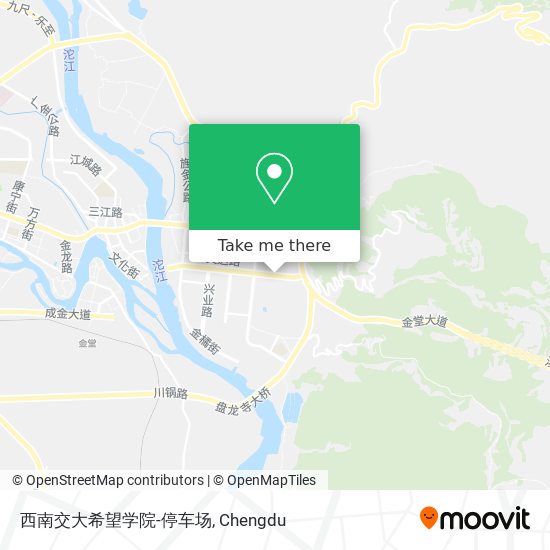 西南交大希望学院-停车场 map