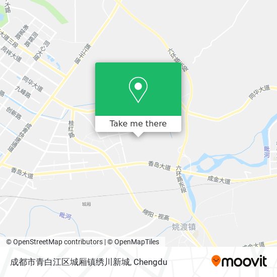 成都市青白江区城厢镇绣川新城 map