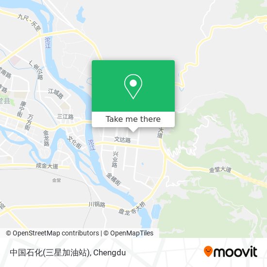 中国石化(三星加油站) map