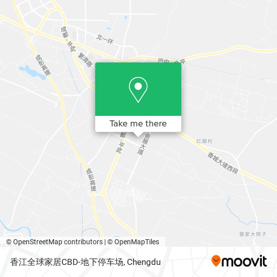 香江全球家居CBD-地下停车场 map