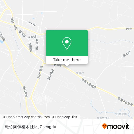 斑竹园镇檀木社区 map