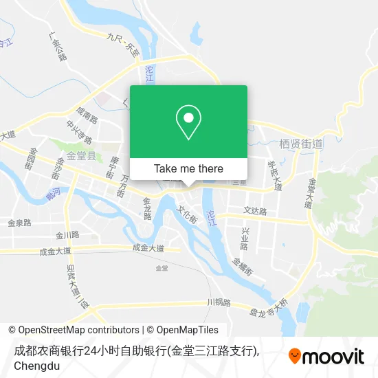 成都农商银行24小时自助银行(金堂三江路支行) map