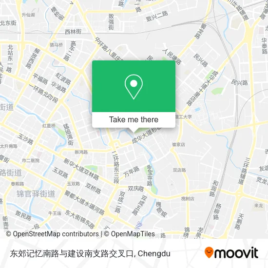 东郊记忆南路与建设南支路交叉口 map
