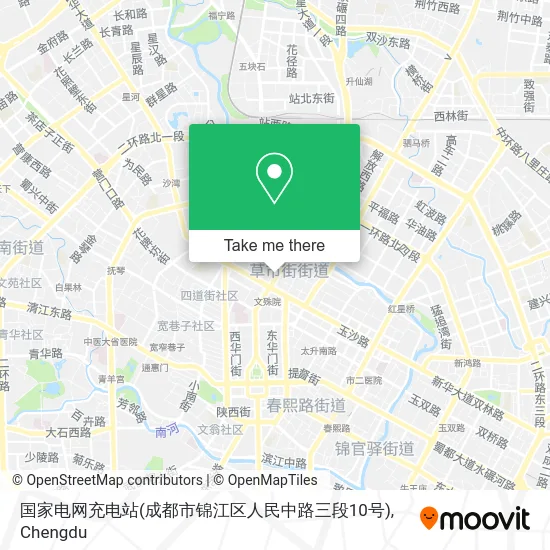 国家电网充电站(成都市锦江区人民中路三段10号) map