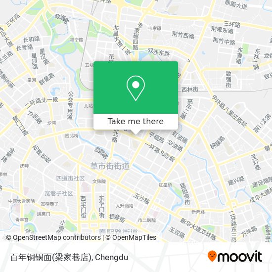 百年铜锅面(梁家巷店) map