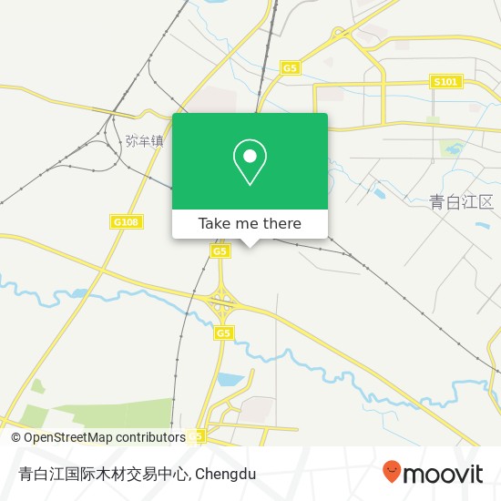青白江国际木材交易中心 map