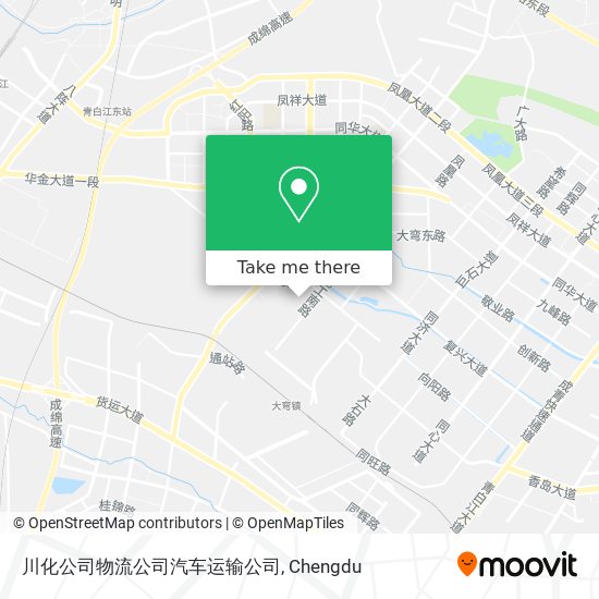 川化公司物流公司汽车运输公司 map