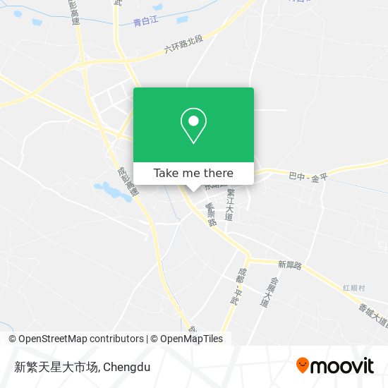 新繁天星大市场 map
