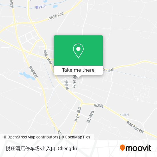 悦庄酒店停车场-出入口 map