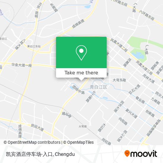 凯宾酒店停车场-入口 map