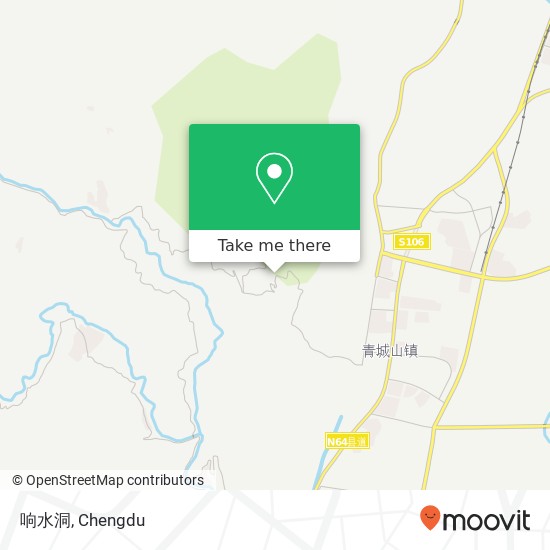 响水洞 map