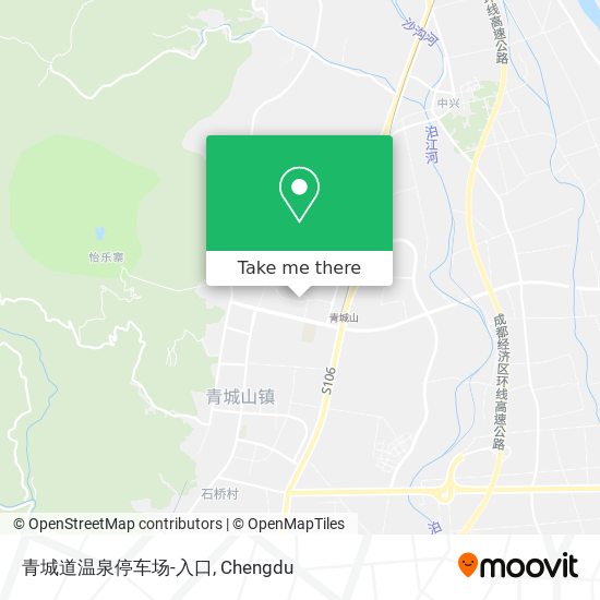 青城道温泉停车场-入口 map