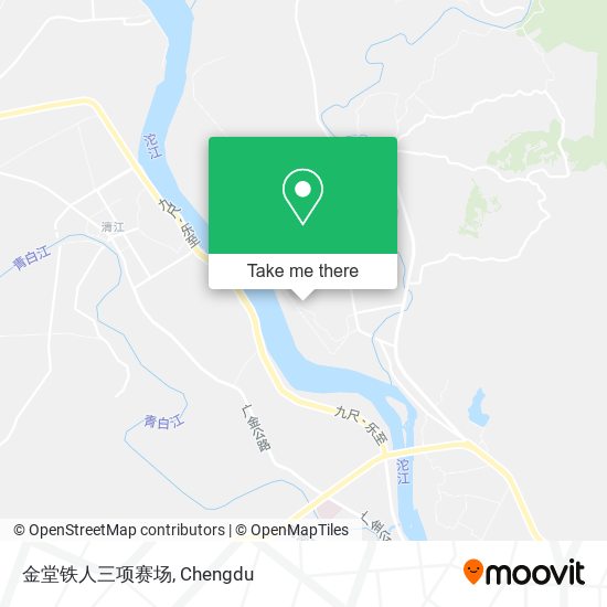 金堂铁人三项赛场 map