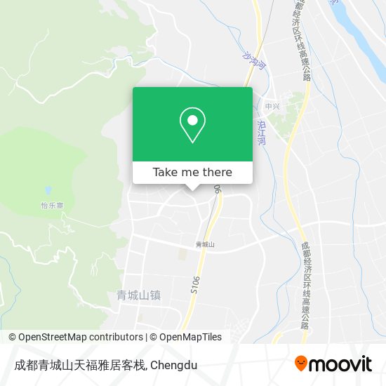 成都青城山天福雅居客栈 map