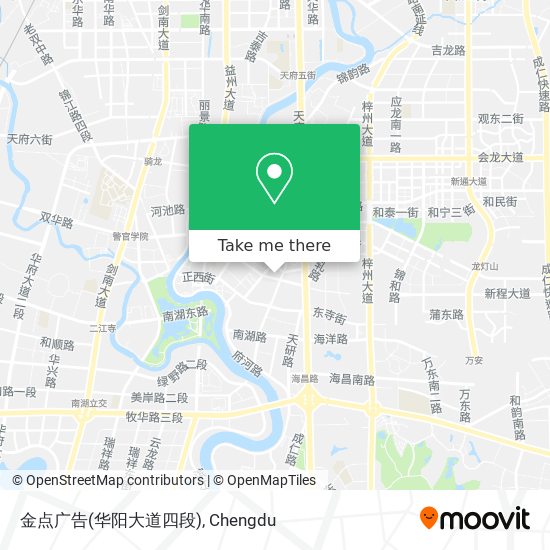 金点广告(华阳大道四段) map