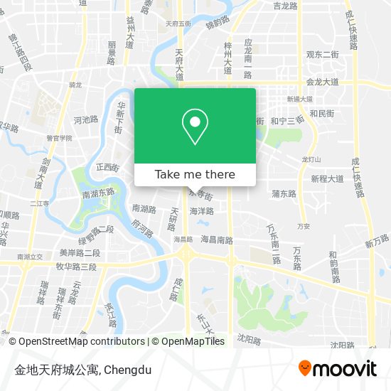 金地天府城公寓 map