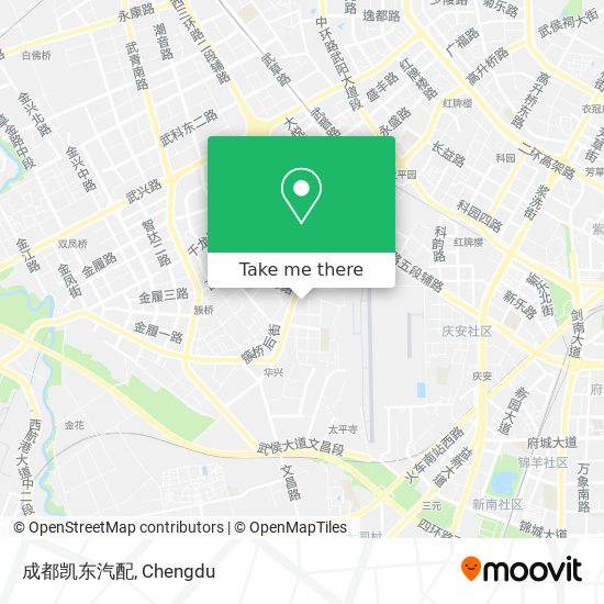成都凯东汽配 map