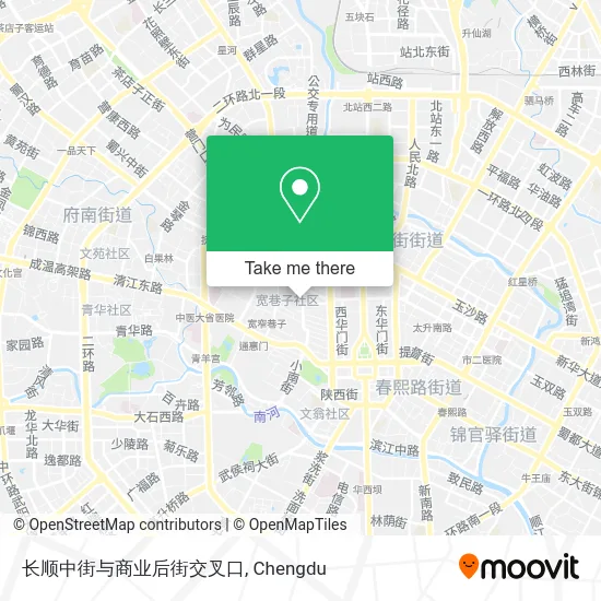 长顺中街与商业后街交叉口 map