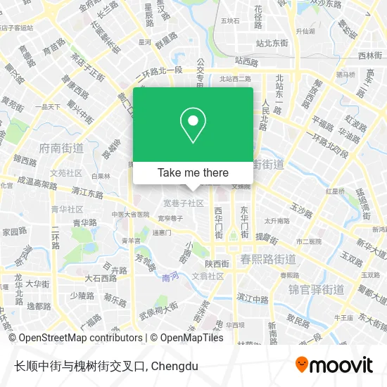 长顺中街与槐树街交叉口 map