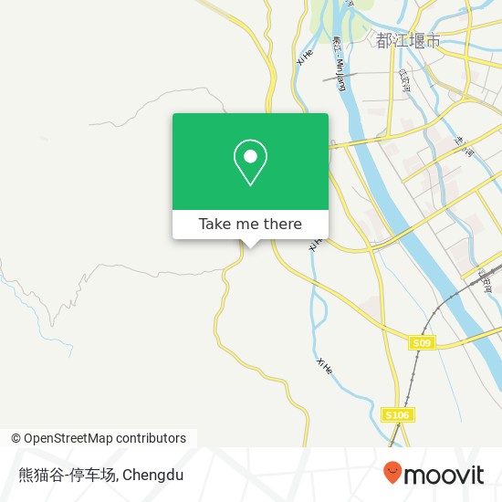 熊猫谷-停车场 map