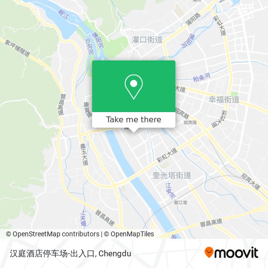 汉庭酒店停车场-出入口 map