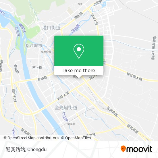 迎宾路站 map