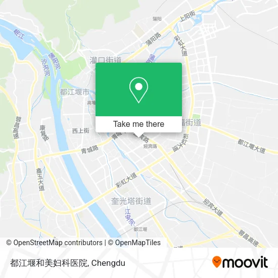 都江堰和美妇科医院 map