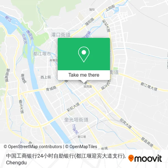 中国工商银行24小时自助银行(都江堰迎宾大道支行) map