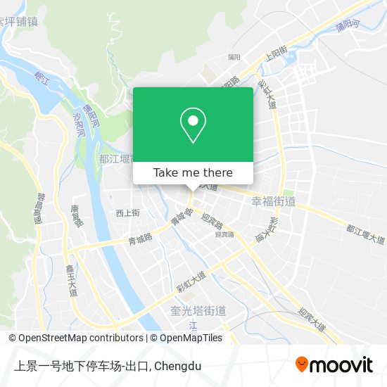 上景一号地下停车场-出口 map