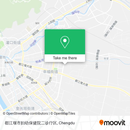 都江堰市妇幼保健院二诊疗区 map