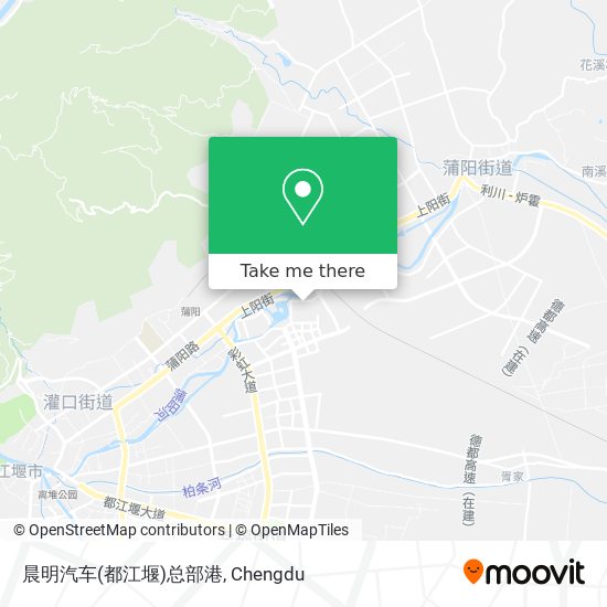 晨明汽车(都江堰)总部港 map