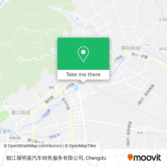 都江堰明嘉汽车销售服务有限公司 map