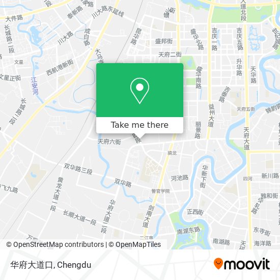 华府大道口 map